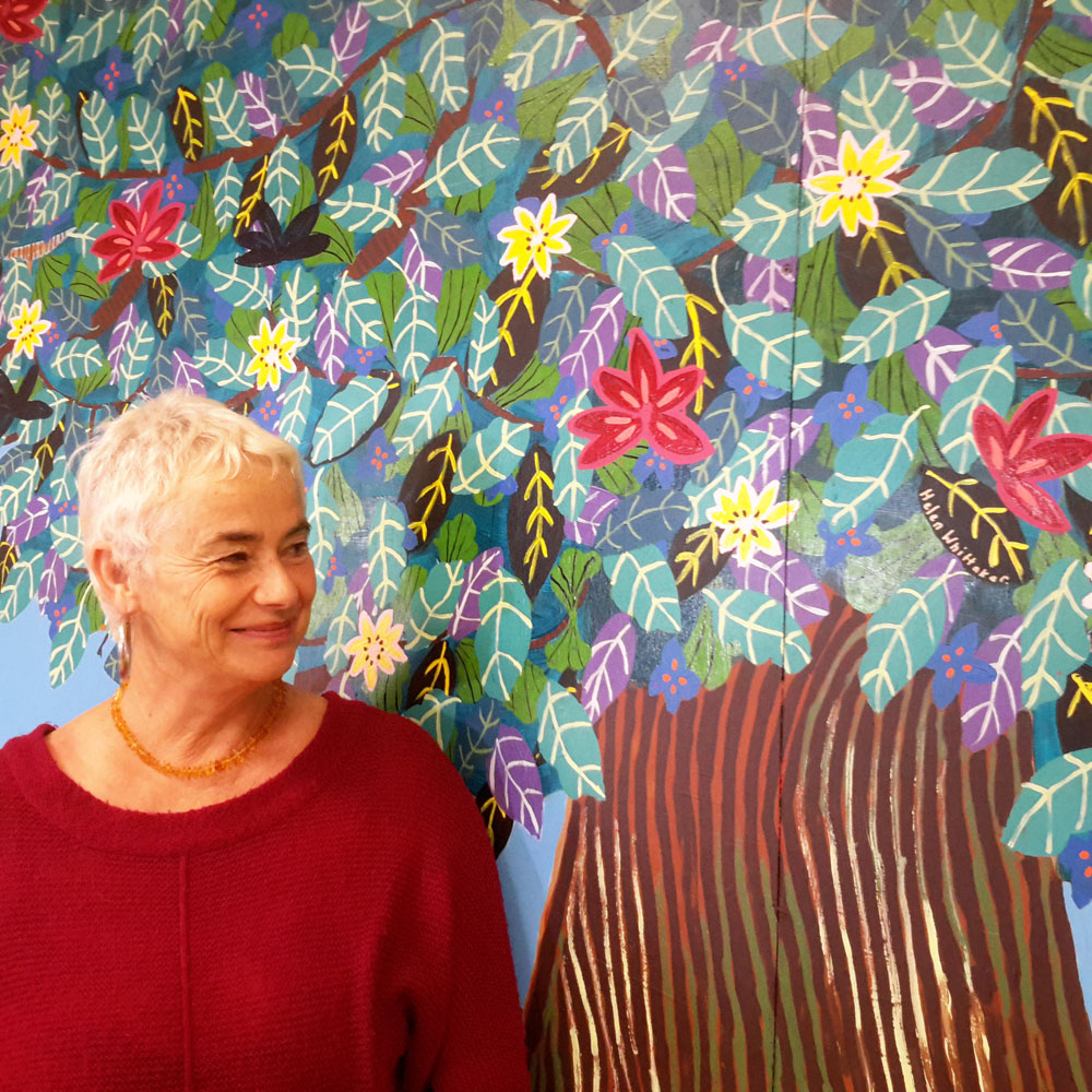 Bridget Oakley Stevens has created the beautiful ‘Tree Of Life’ for the revamped HQ. Bridget recently moved to Whangarei from Waiheke and says she is just “so chuffed” to have been asked to produce this painting for the project.  